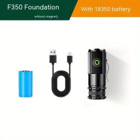 Rechargeable Super Bright Flashlight with Magnet - 15,000 Lumens for Outdoor and Indoor Use (Size: Basic Set)